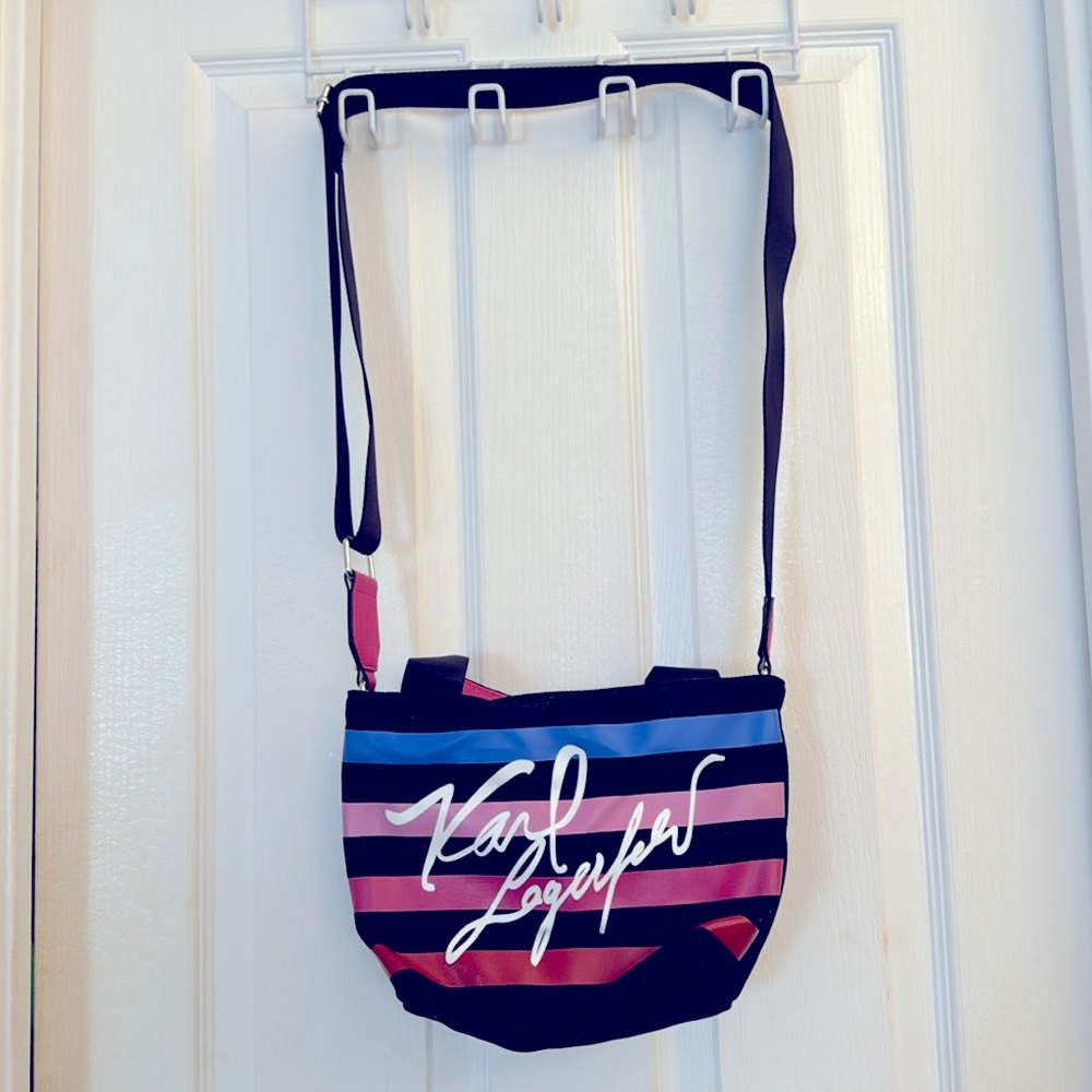 Karl Lagerfeld small shop bag, k/ signature!!!!!